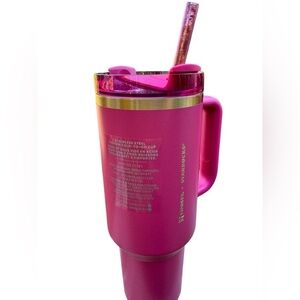 Stanley x Starbucks Limited Edition wicked pink 2024 40oz Quencher Tumbler NEW